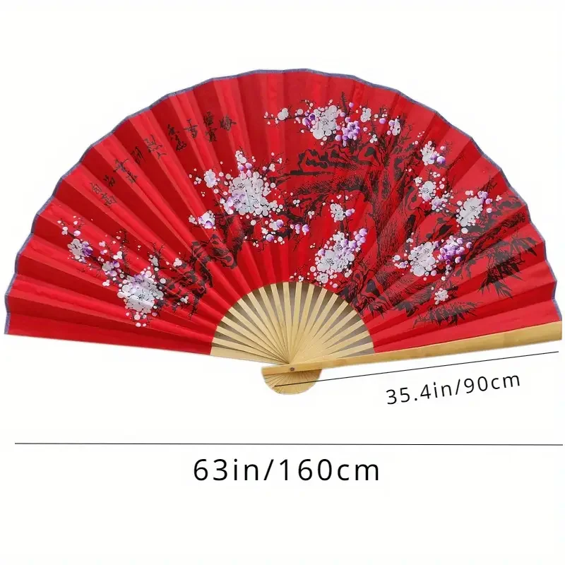 Extra Large Chinese Folding Fan 160*90cm Home Decoration Wall Decor Vintage Wedding Photography Background Wall Painting Props