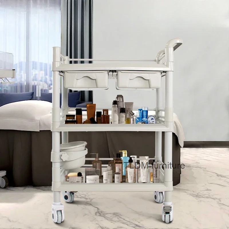 Chariot Service Professional Beauty Salon Furniture Bar Cart Aesthetic Dressing Table Medical Trolley Cosmetics Decor