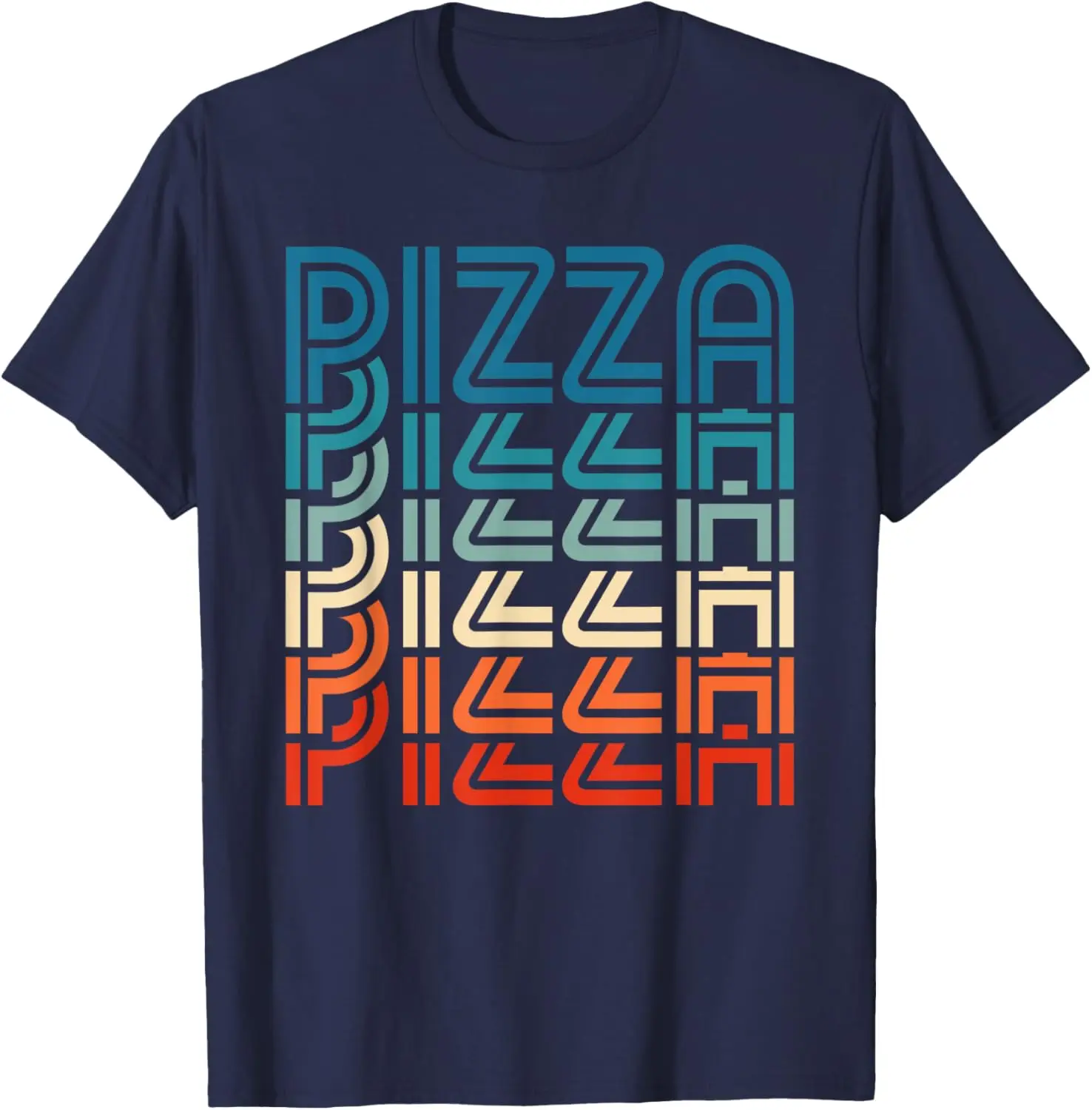 Funny Pizza Retro Vintage Carb Pizza Lover Foodie T-Shirt