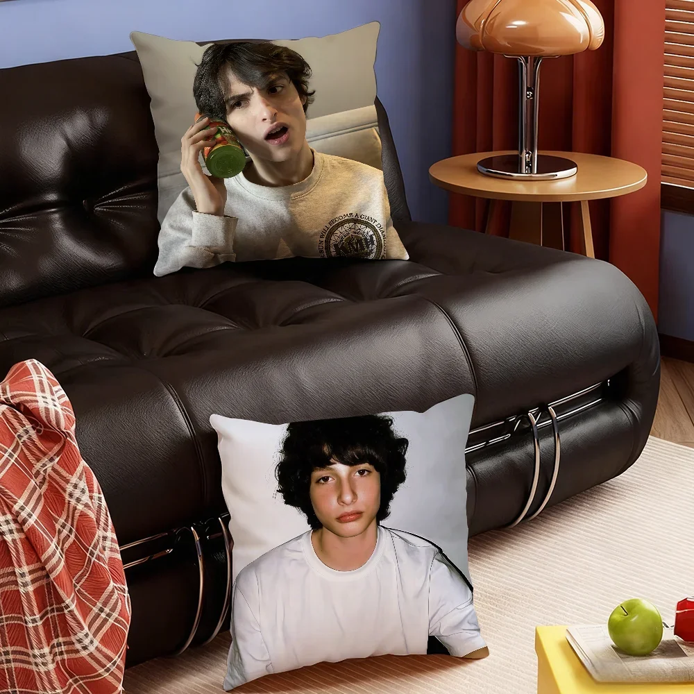 Canadian Actor  F-Finn Wolfhard cushion cover Soft Smooth Hidden Zipper Washable Decorative Couch Office Housewarming Gift