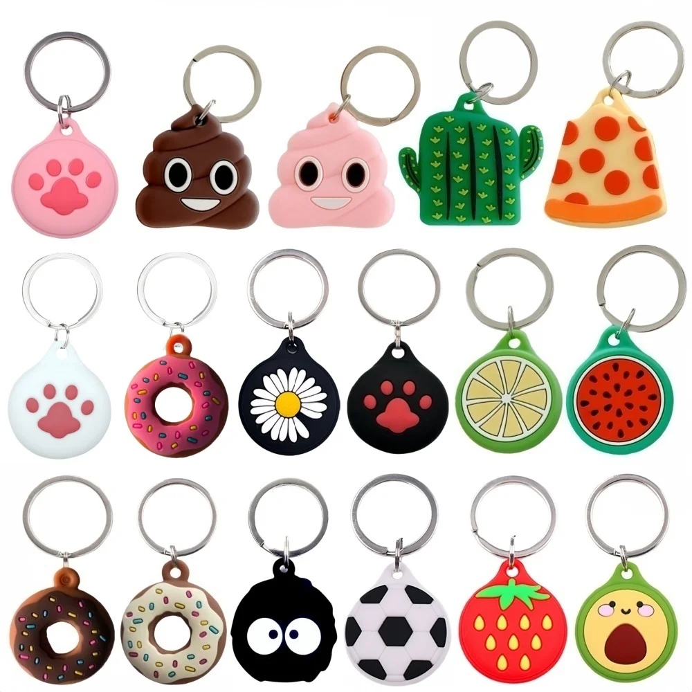 

Cute Cartoon Anti-scratch anti-loss Keychain Locator Tracker Shell Protective Cover Case For Apple Airtag airtags Accessories