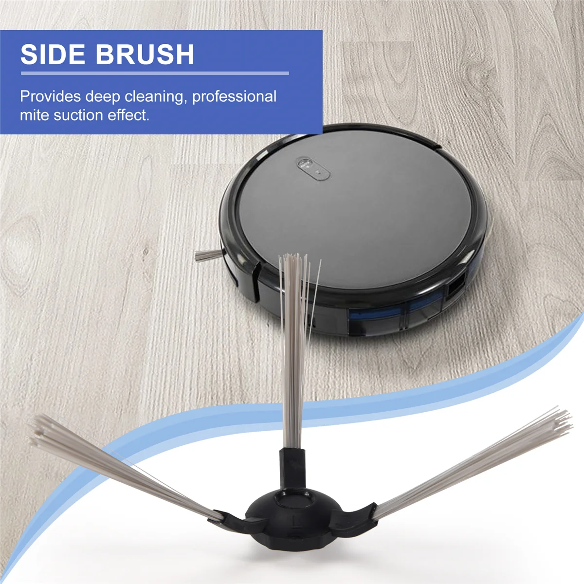 Brosse latérale de nettoyeur A02V-Vacuum pour Midea I2 VCR03 Robot aspirateur pièces brosse livres accessoires