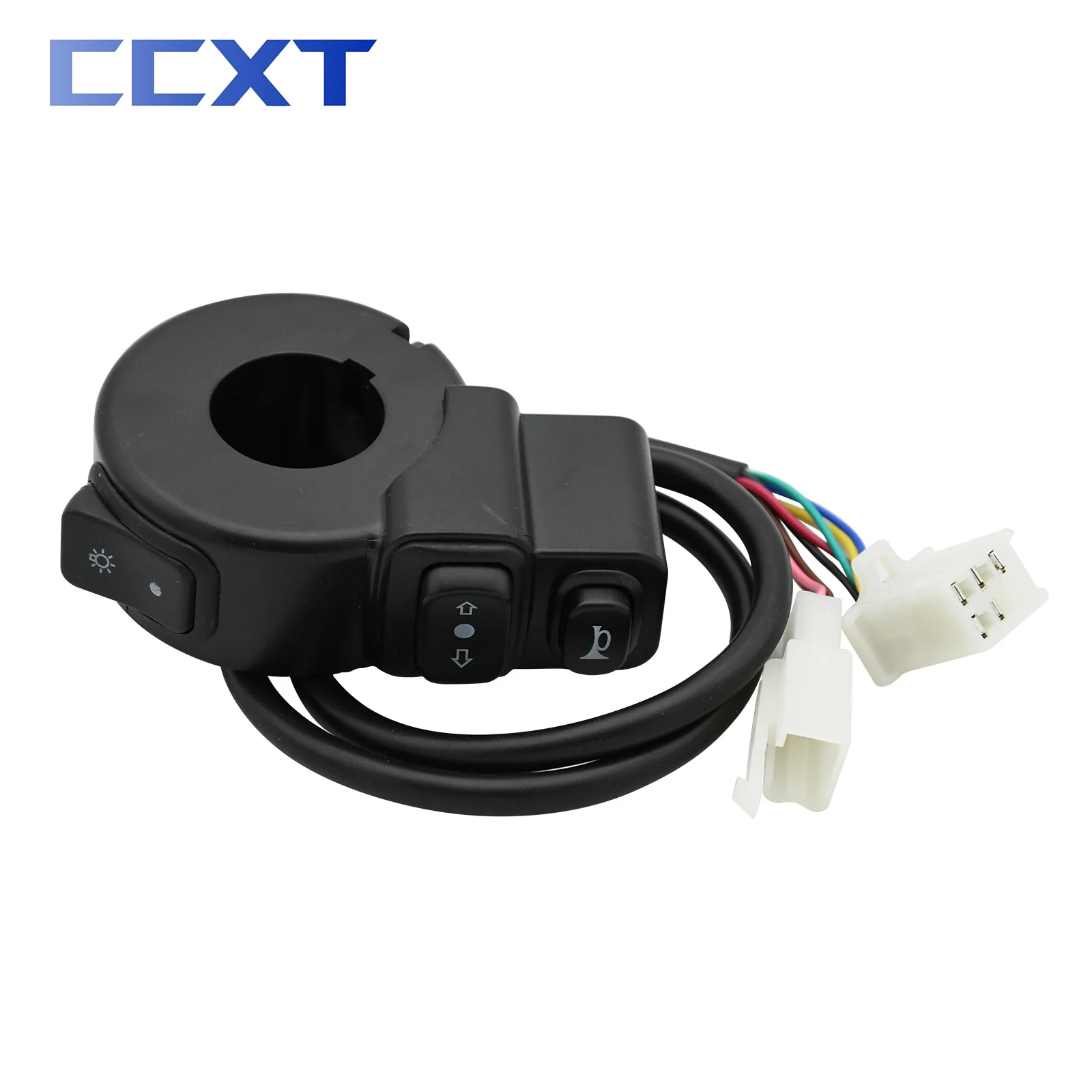 Motorcycle Electric Bike Scooter ATV Quad 22mm Handlebar Universal Parts Switch Headlight Turn Signal Horn ON/OFF 3 In 1 Switch