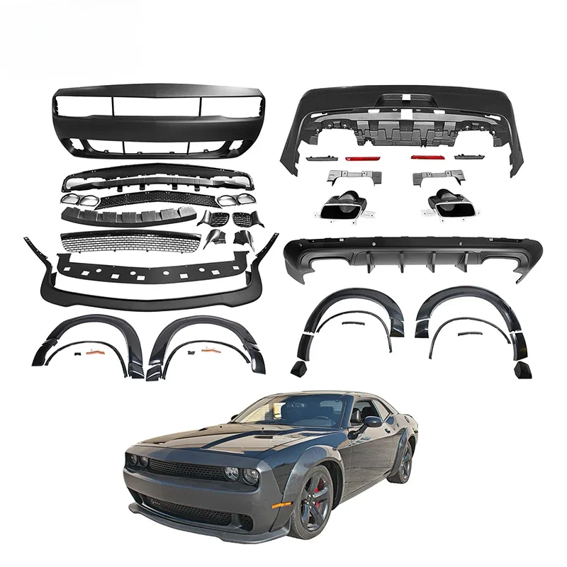 Good Price Body Kit Front rear Bumper Demon Style Wide Fender Flares For Dodge Challenger 15-22 Charger SRT