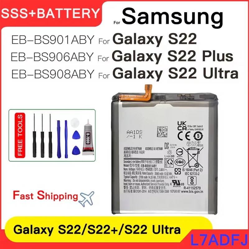 2026 Years New EB-BS901ABY EB-BS906ABY EB-BS908ABY Akku für Samsung Galaxy S22 /S22 Plus /S22 Ultra Batterien+Werkzeuge