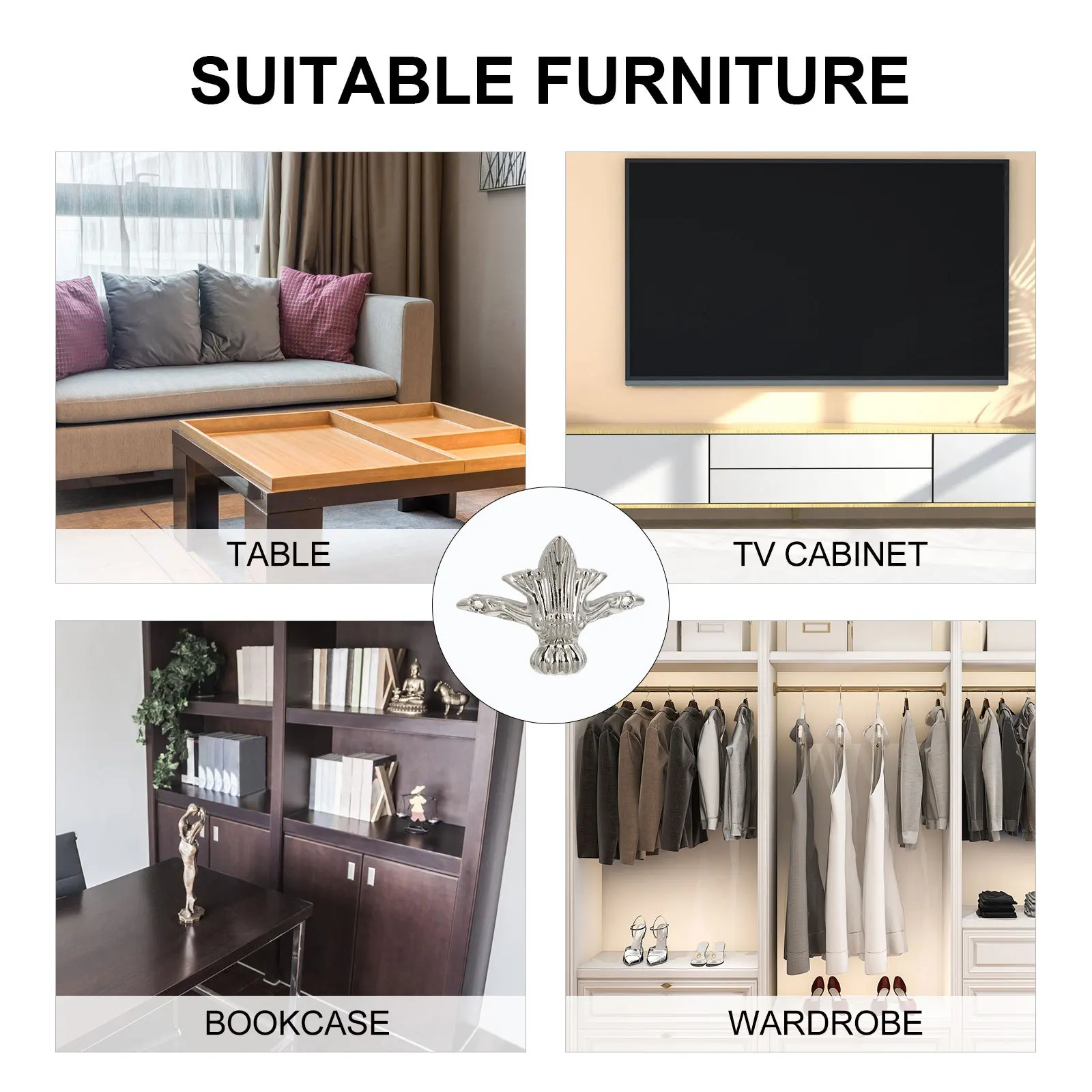 

20pcs Wood Box Legs Retro Metal Corner For Furniture Support Feet Zinc Alloy Decorative Box Case Leg Wooden Crate Stand