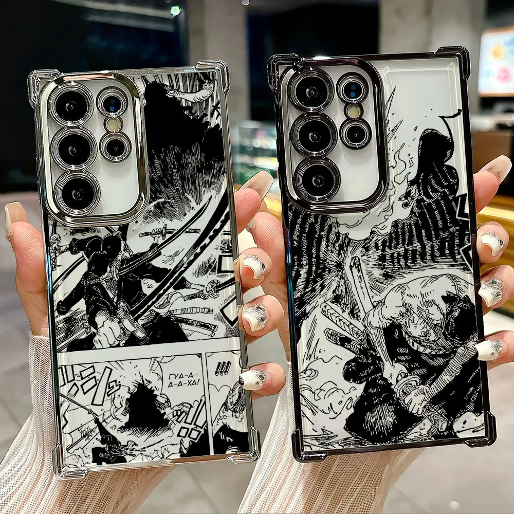 

Roronoa Zoro One Pieces Manga Coque For Galaxy S26 Ultra Phone Case For Samsung S26 S25 S24 S23 S21 Ultra S20 FE S25 Plus Cover
