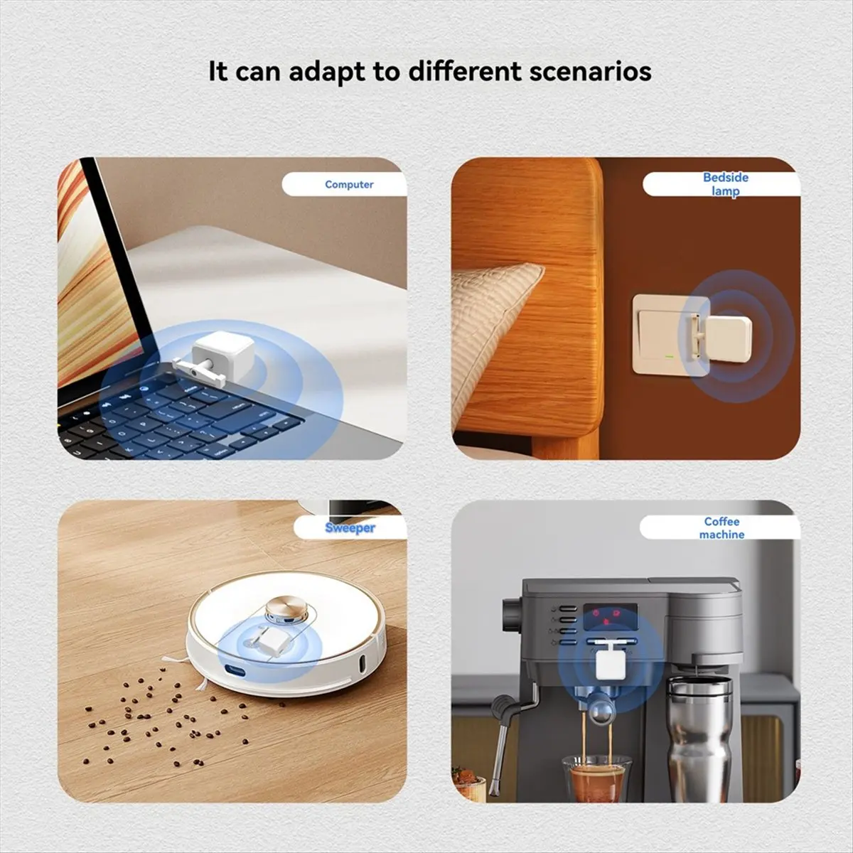 Tuya Smart Bluetooth Finger Robot Warp Switch Button Life App Voice Control Via , Assistant