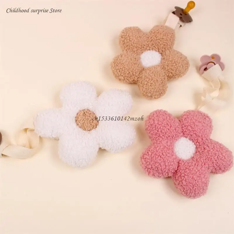 Portable & Detachable Pacifier Pendant Flower Baby Comfort Newborn Toy Easy Cleans for Calming Your Baby Dropship