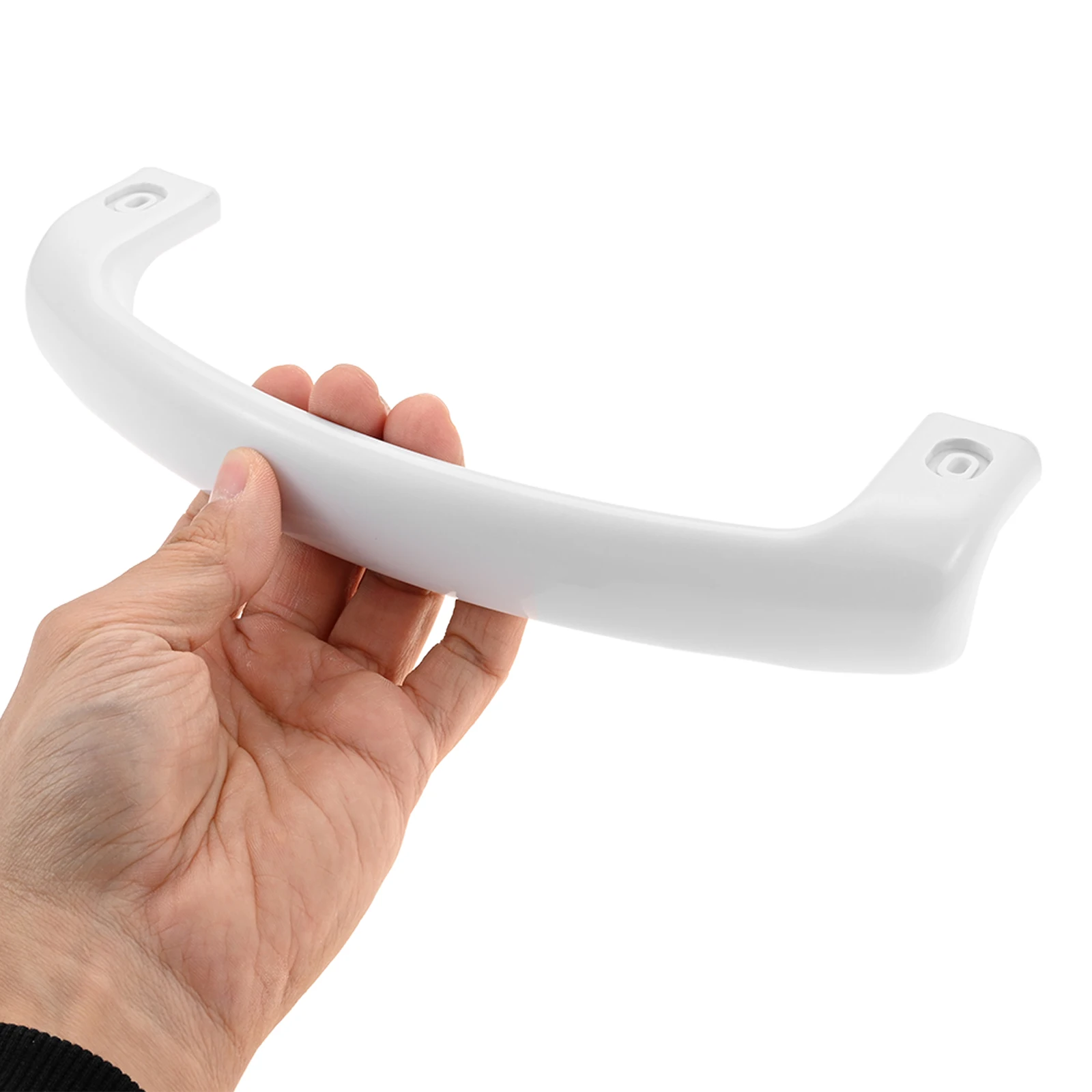 1pc Refrigerator Handle 22cmx10cm/8.66inchx3.94inch Universal Refrig Door Knob White Plastic Accessories Durable Easy Install
