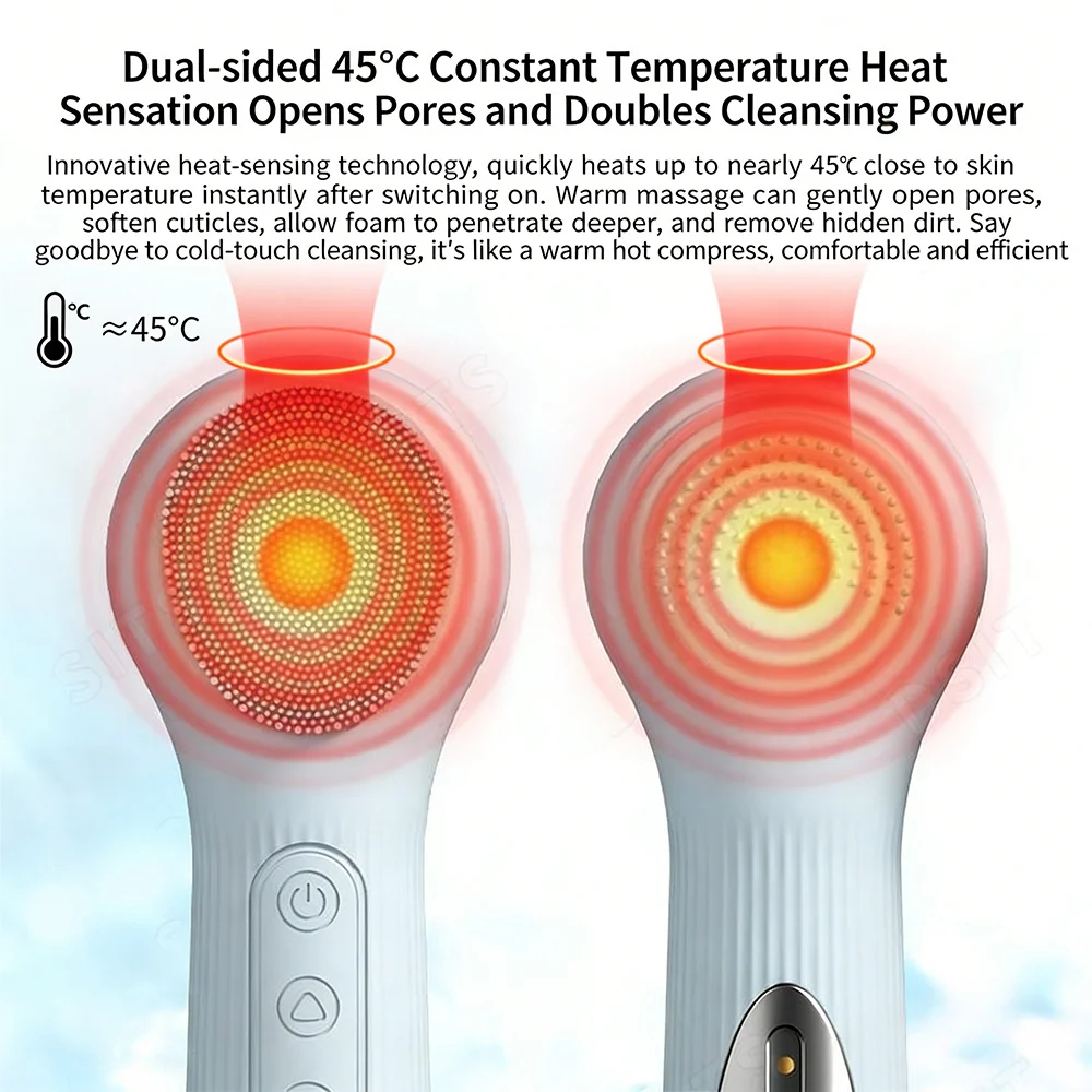 Nettoyeur électrique en Silicone pour le visage, Vibration des pores, brosse de Massage, soins de la peau, lavage des points noirs, Machine, outil de beauté