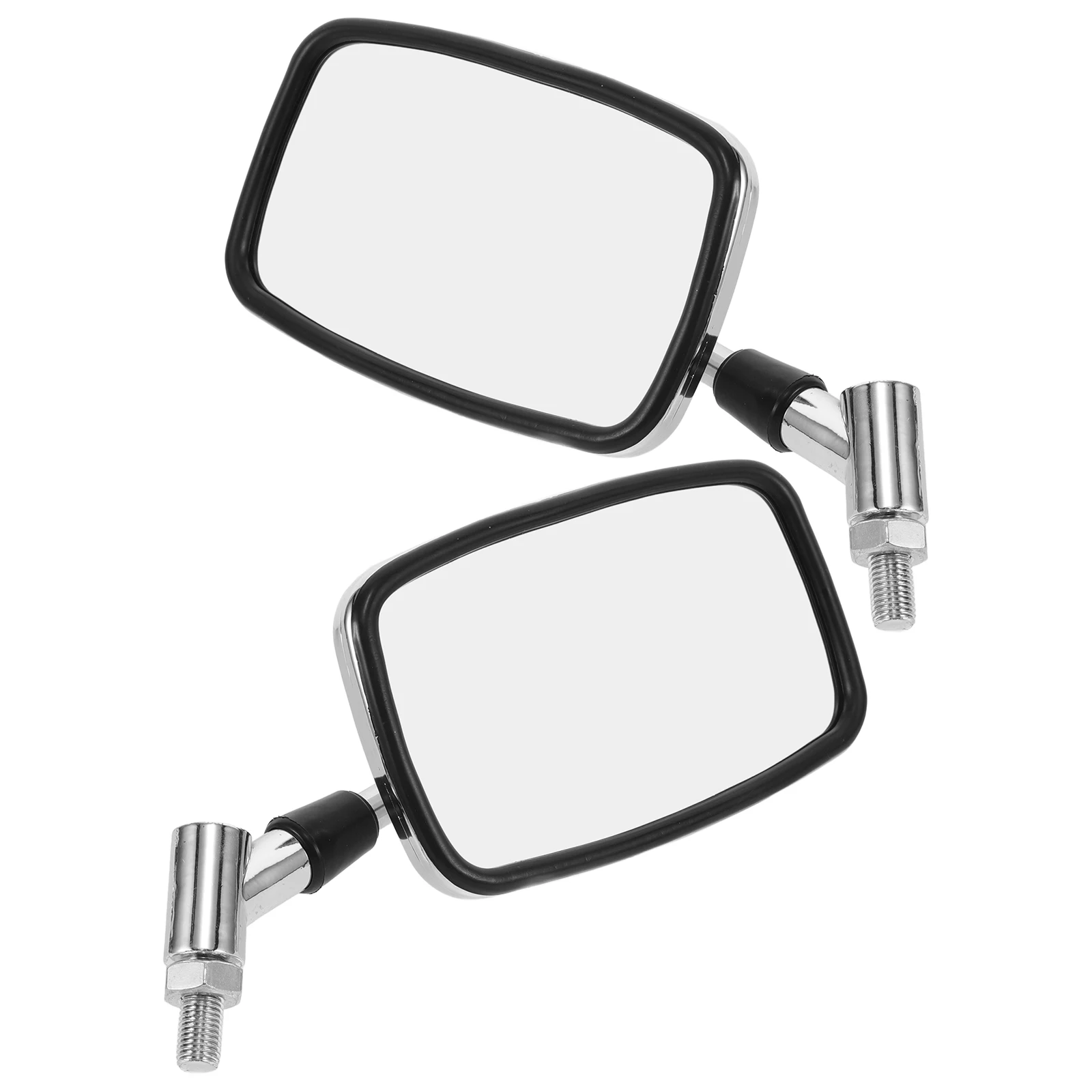 

Large Field of View Rearview Mirror Square Design Durable Materials Universal Fit Motorcycle Mirrors 1 Pair Side Mirror