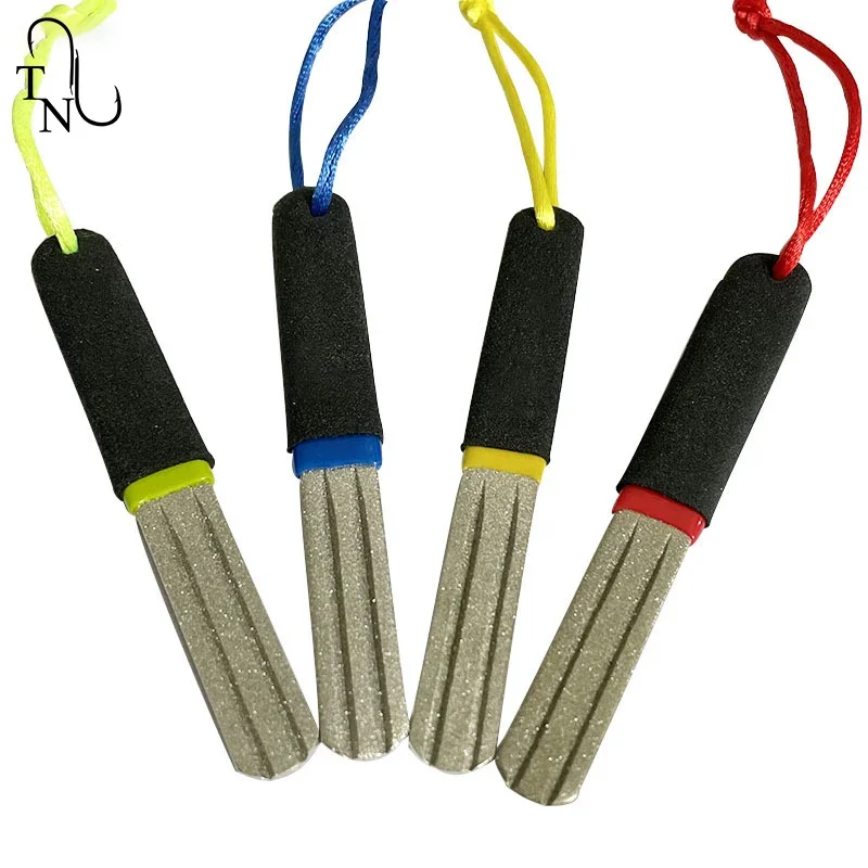 TN109 10cm 20g Afilador De Anzuelos Hook Grinder Fishing Hook File Line Double Sided Diamond Fishing Hook Sharpen - Image 5