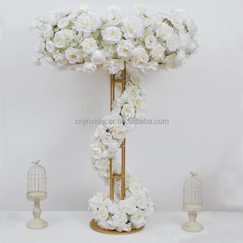 High Quality Modern Gold Metal Wedding Flower Stand Stylish Flower Vase Decorations for Weddings