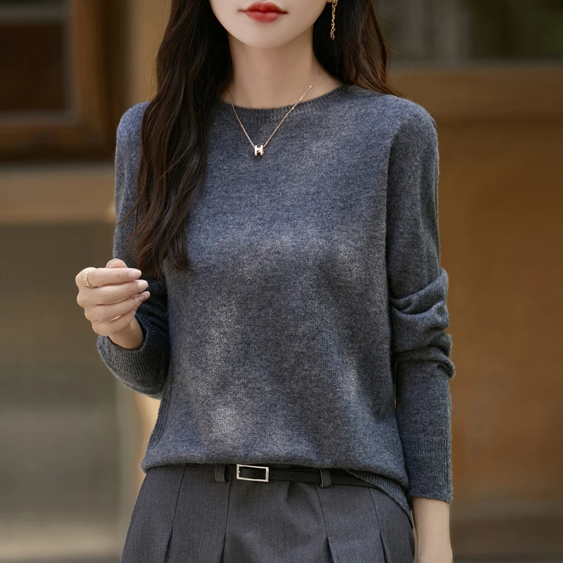 2024 Autumn/Winter New 100% Pure Wool Cuff Twisted Flower Fashionable Slimming Woolen Sweater