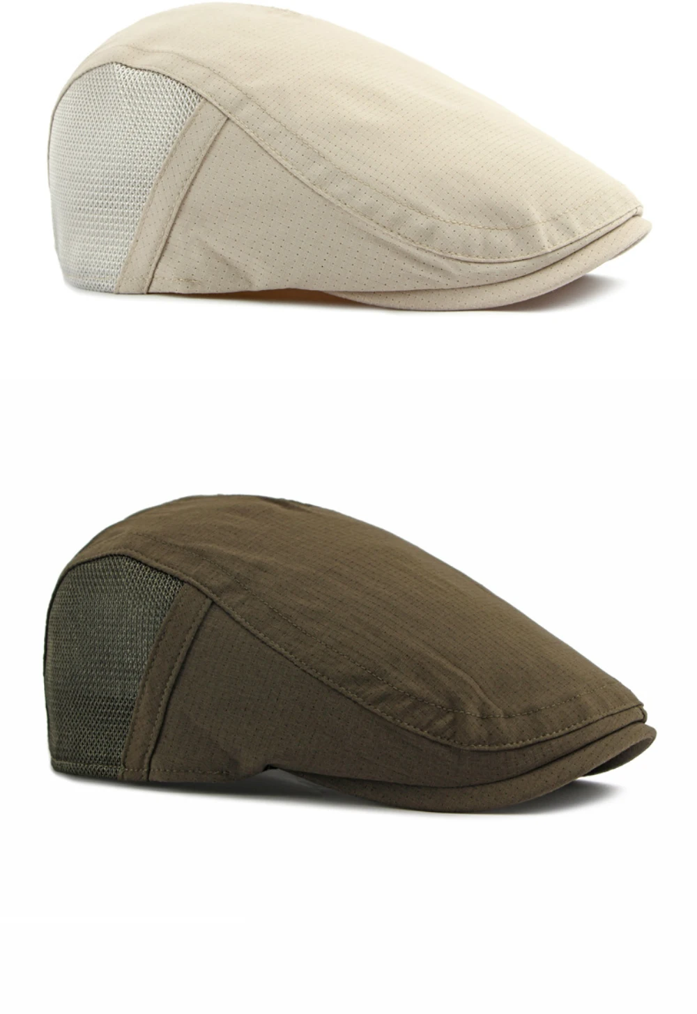 HT5109 Herren- und Damen-Baskenmützen, Frühling-Sommer-Sonnenkappe, Retro-Künstlermütze, Unisex Ivy Flat Cap, Verstellbare Netz-Baskenmütze – Detail 10