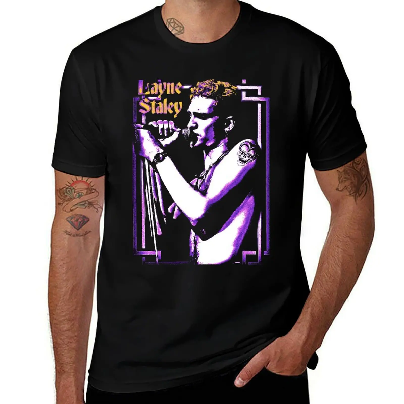 Layne Staley T-Shirt tops plus sizes summer tops graphics men tshirt