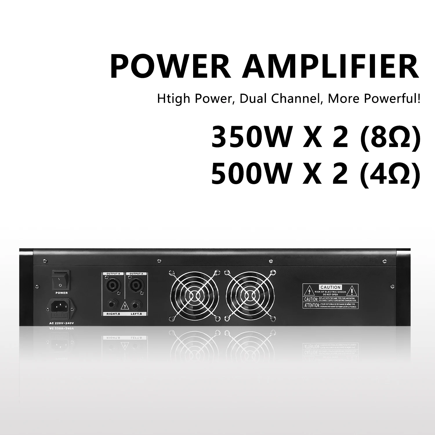GAX-PMX12 Mixer professionale a 12 canali 500 W + 48 V Alimentazione Phantom Effetti 16DSP Riproduzione computer USB Registrazione Console di missaggio