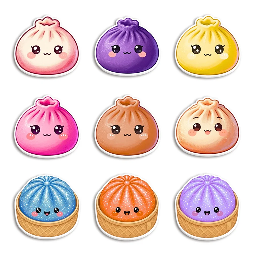 Cartoon 10pcs/lot Mystery Dumplings Resin Planar Transparent Glitter Acrylic Flatback for Hairpin Bow Center Bracelet Charm