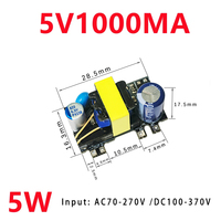 AC-DC 5V 700mA 12V 450mA 5W Precision Buck Converter AC 220V to 5V DC step down Transformer power supply module