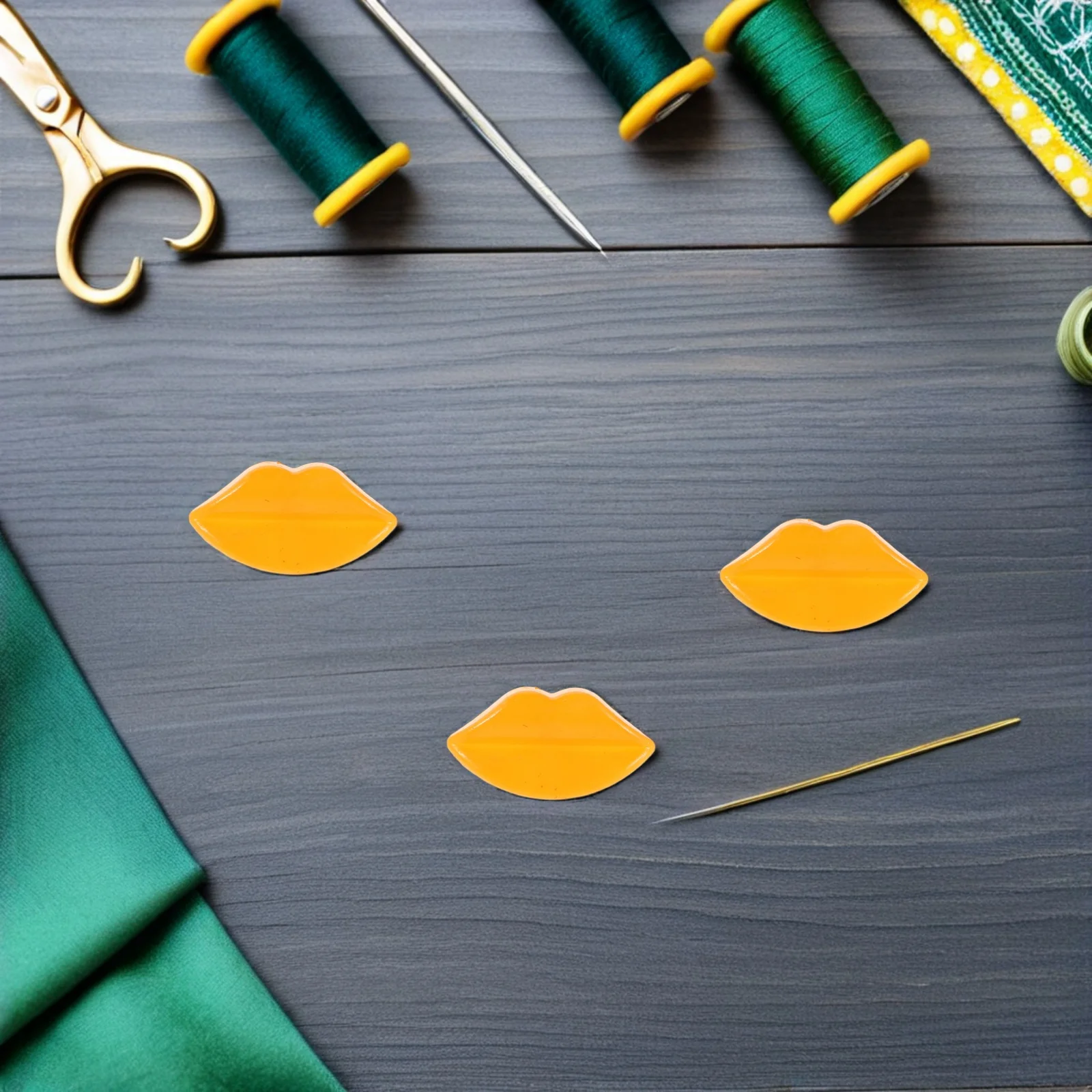 100 قطعة من إكسسوارات الشفاه الصغيرة للفم البلاستيكية لاستبدال الشفاه المسطحة لمستلزمات صناعة الحرف اليدوية على شكل حيوانات #3