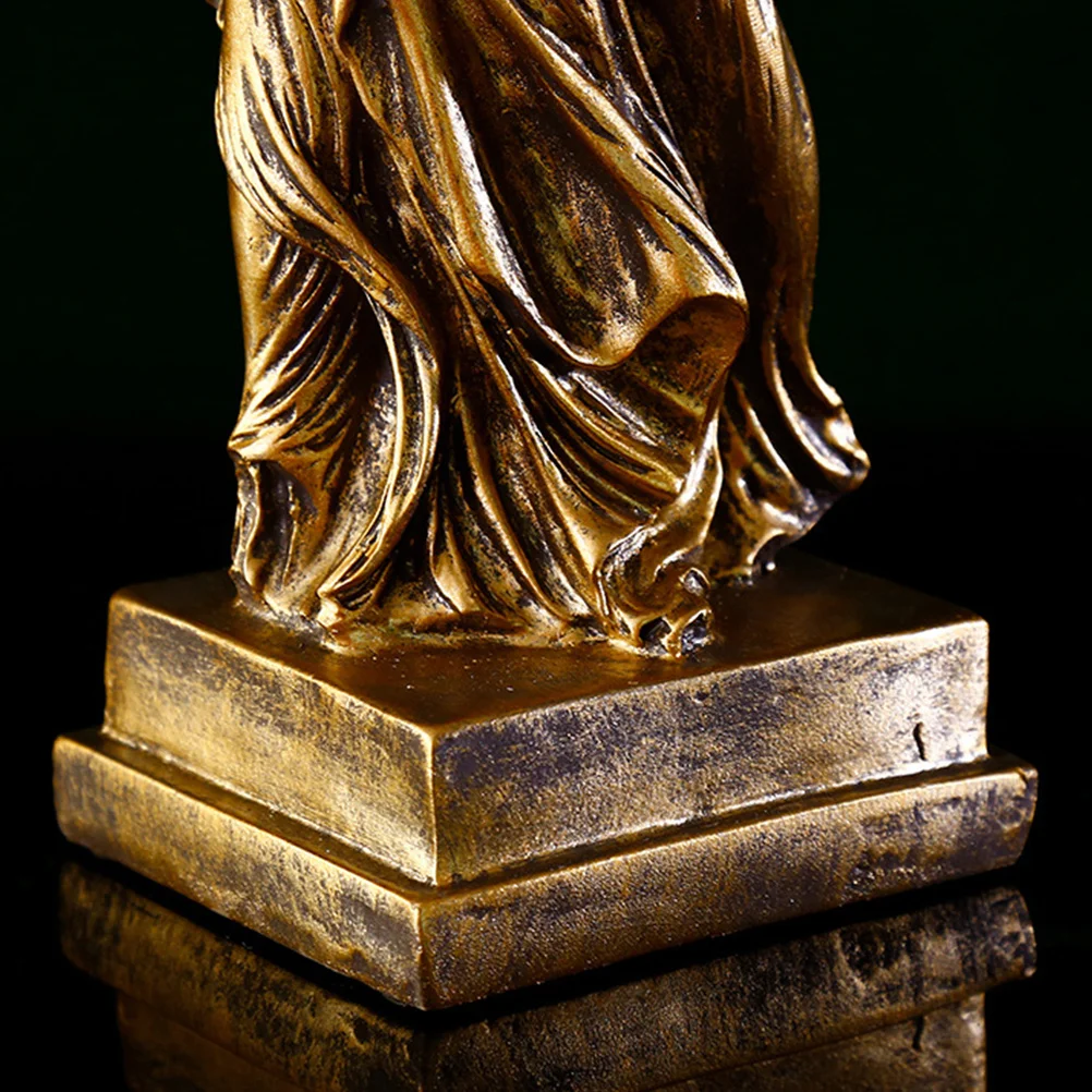 

Handmade Goddess Figure Sculpture Ornament for Living Room Bedroom Shelf Display Decorative Craft Gift for Her Him (E5-181511)