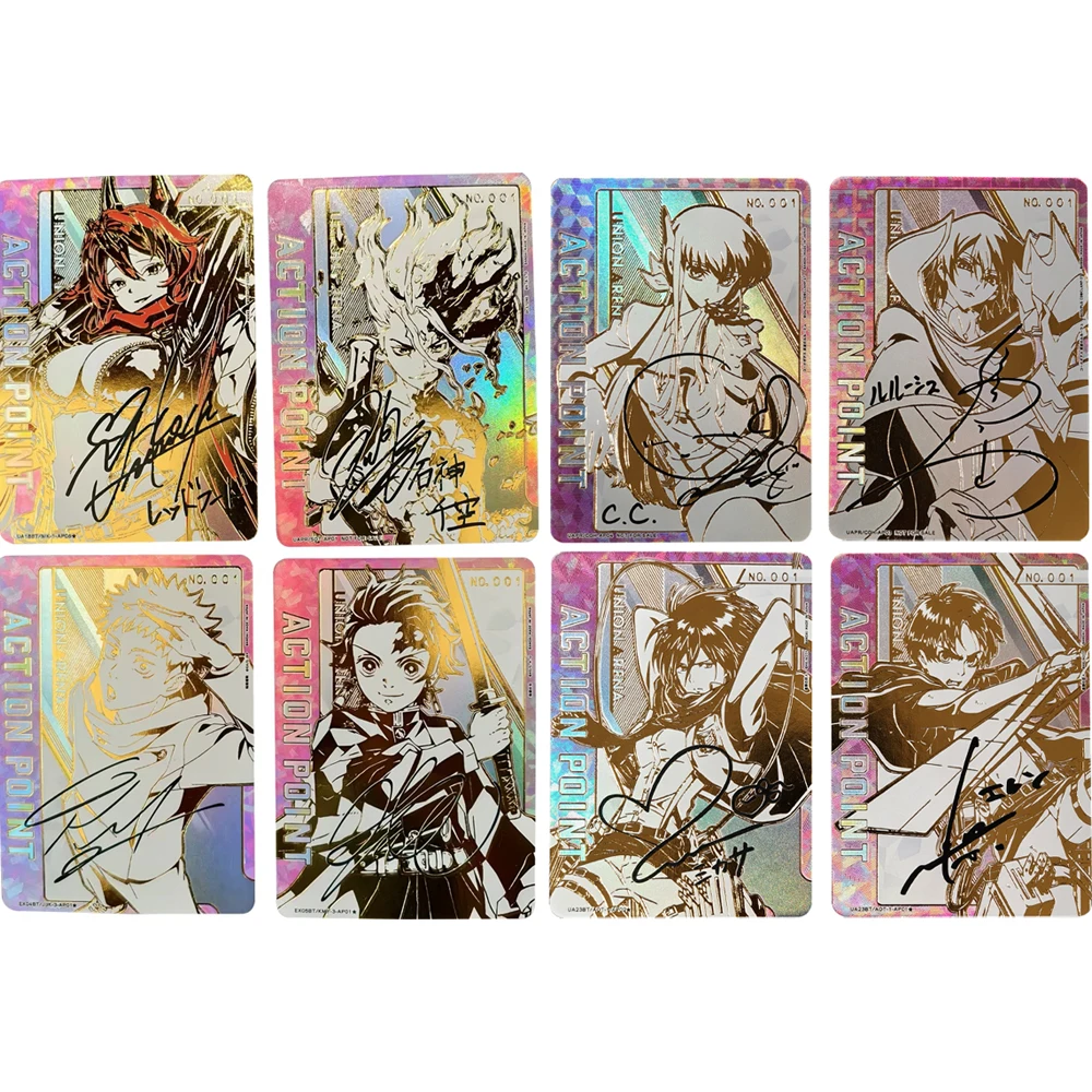

New Union Arena Anime Collection Card Red Hood Itadori Yuji Ishigami Senkuu Kamado Tanjirou Signature Card Refractive Flash Gift