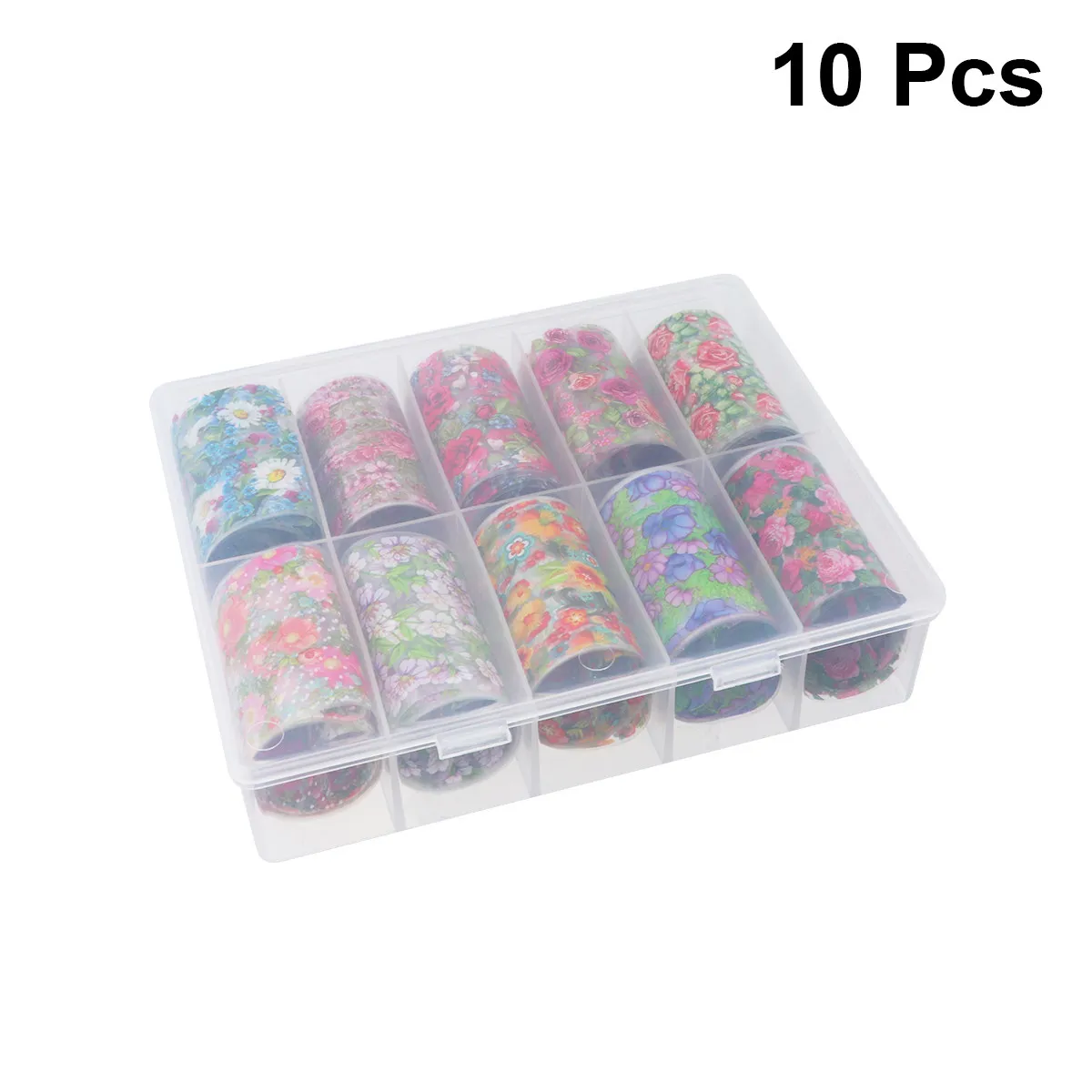 

10 Sheets Nail Stickers Art Decals Christmas Flower Applique Manicure Pastes Women Gifts Party Holiday Events