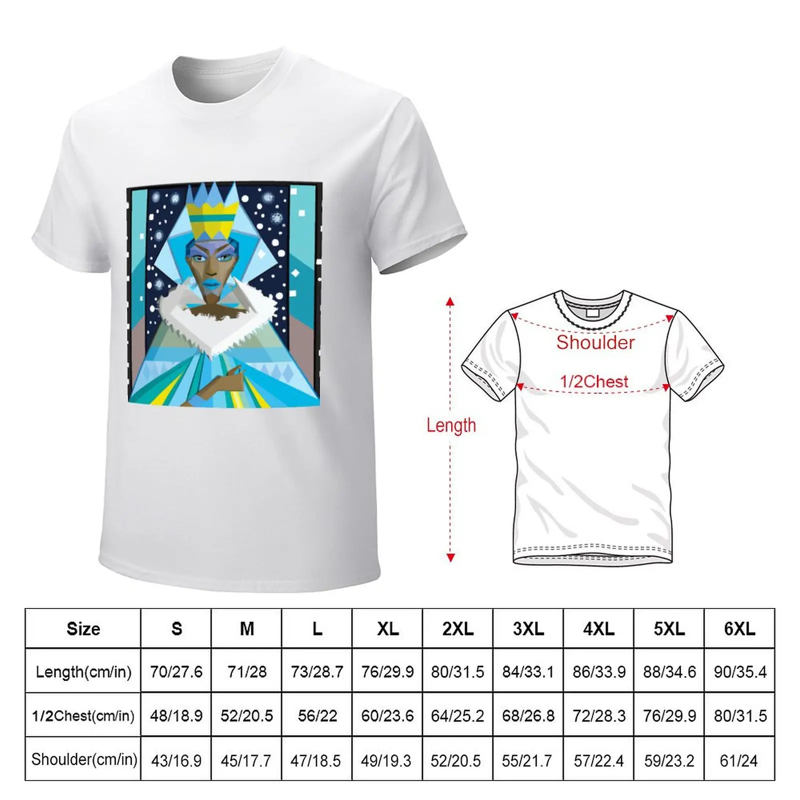 Cubist Winter Queen T-shirt summer tops new edition boys whites quick drying clothes for men