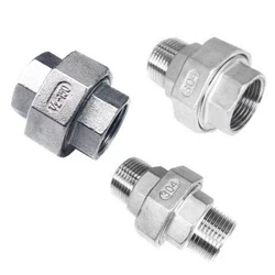 1PCS 304 Stainless Steel Union Joint Coupling 1/4