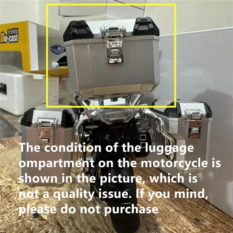 Large Size 1/9 R1250GS ADV Alloy Racing Motorcycle Diecasts Metal Street Sports Motorcycle Model With Light Childrens Toys Gifts