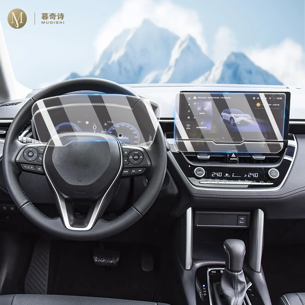 

Для Toyota Corolla Corss 2023-2025 матовая антибликовая защитная пленка для экрана консоль навигационный ЖК-экран ТПУ пленка устойчивая к царапинам