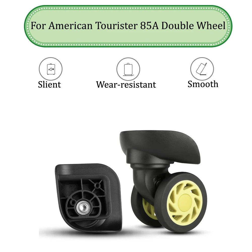 

For American Tourister 85A Universal Double Wheel Replacement Suitcase Silent Smooth Shock Absorbing Durable Accessories Wheels