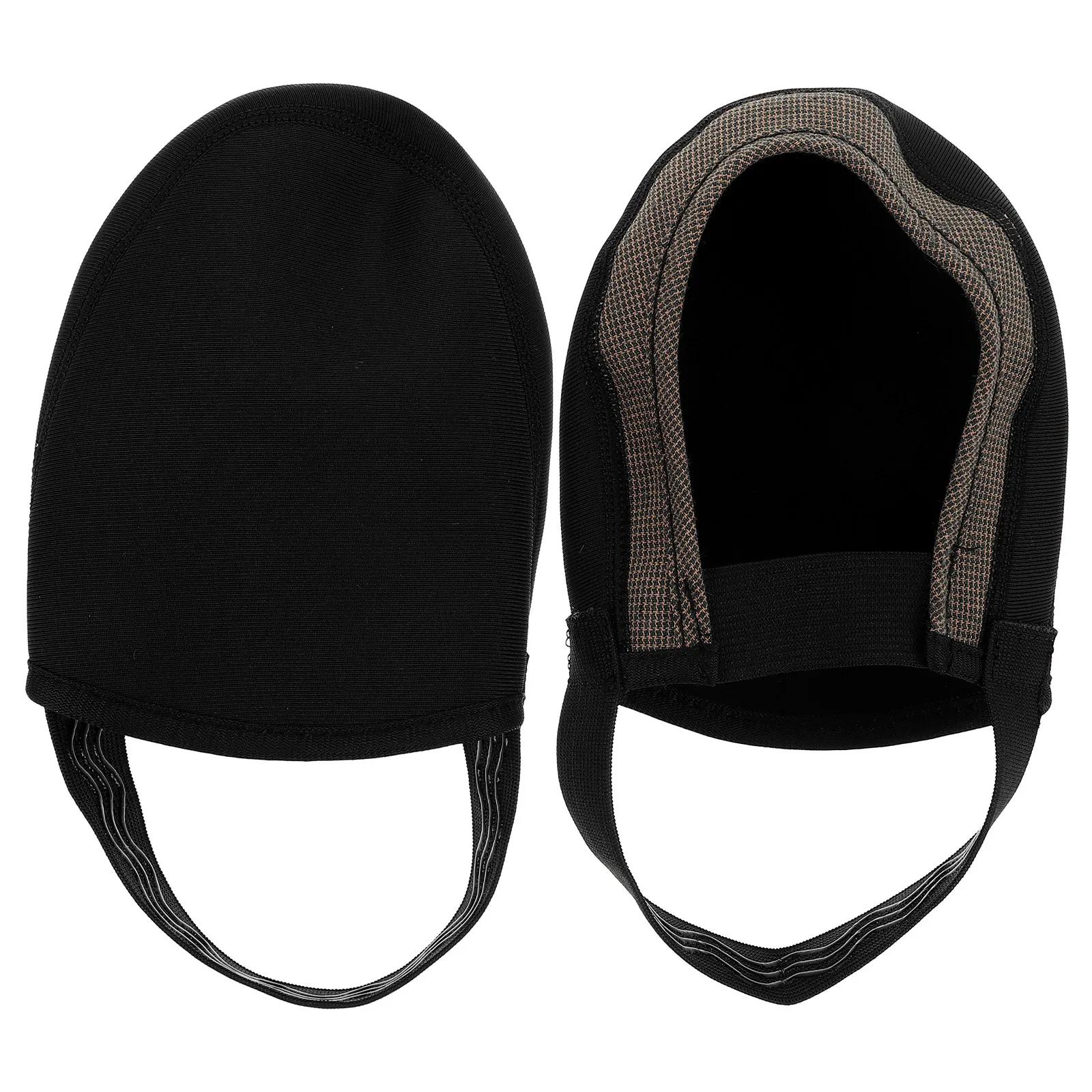 

1Pair Mountain Bike Shoe Covers Winter Warm Cycling Overshoes Windproof Toe Protectors Half Cover with Anti-Slip Heel Straps