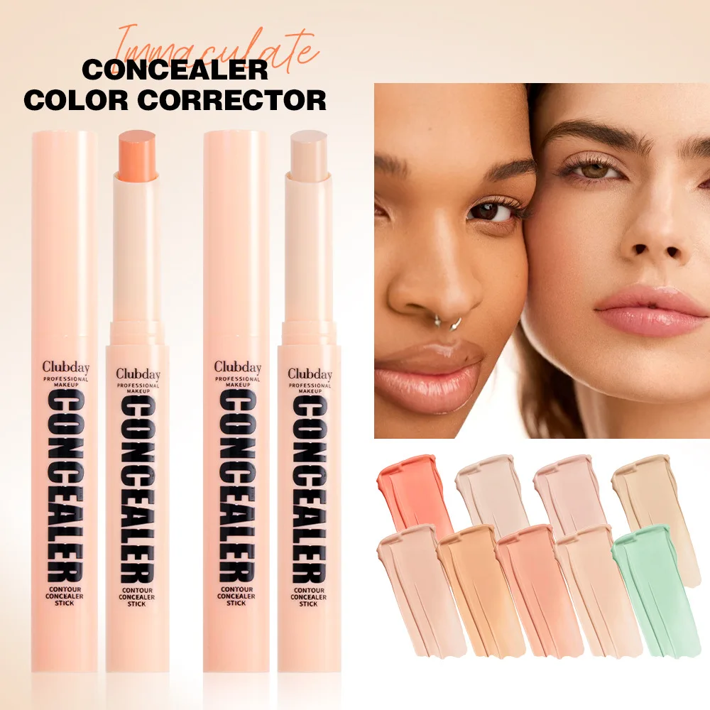 Clubday 9 color Face and Body Contouring Shadow Concealer pen Natural Three-dimensional Matte Waterproof concealer Stick