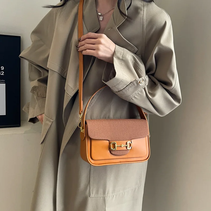 

Женская квадратная сумка с цветными блоками 2025 года, винтажный кошелек на плечо, трансформируемая сумка-тоут с верхней ручкой для повседневного и работы