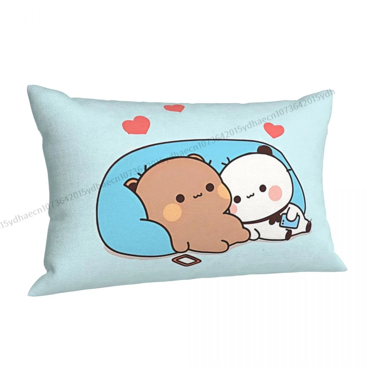 Funda de almohada de Anime Bubu y Dudu para dormir en el sofá, funda de almohada estampada para SILLA, mochila decorativa para el hogar