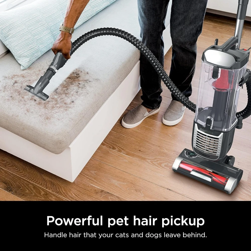 Shark ZU102 Rotator Pet Upright Vacuum with PowerFins HairPro & Odor Neutralizer Technology, Charcoal, 2.9 L Dust Cup