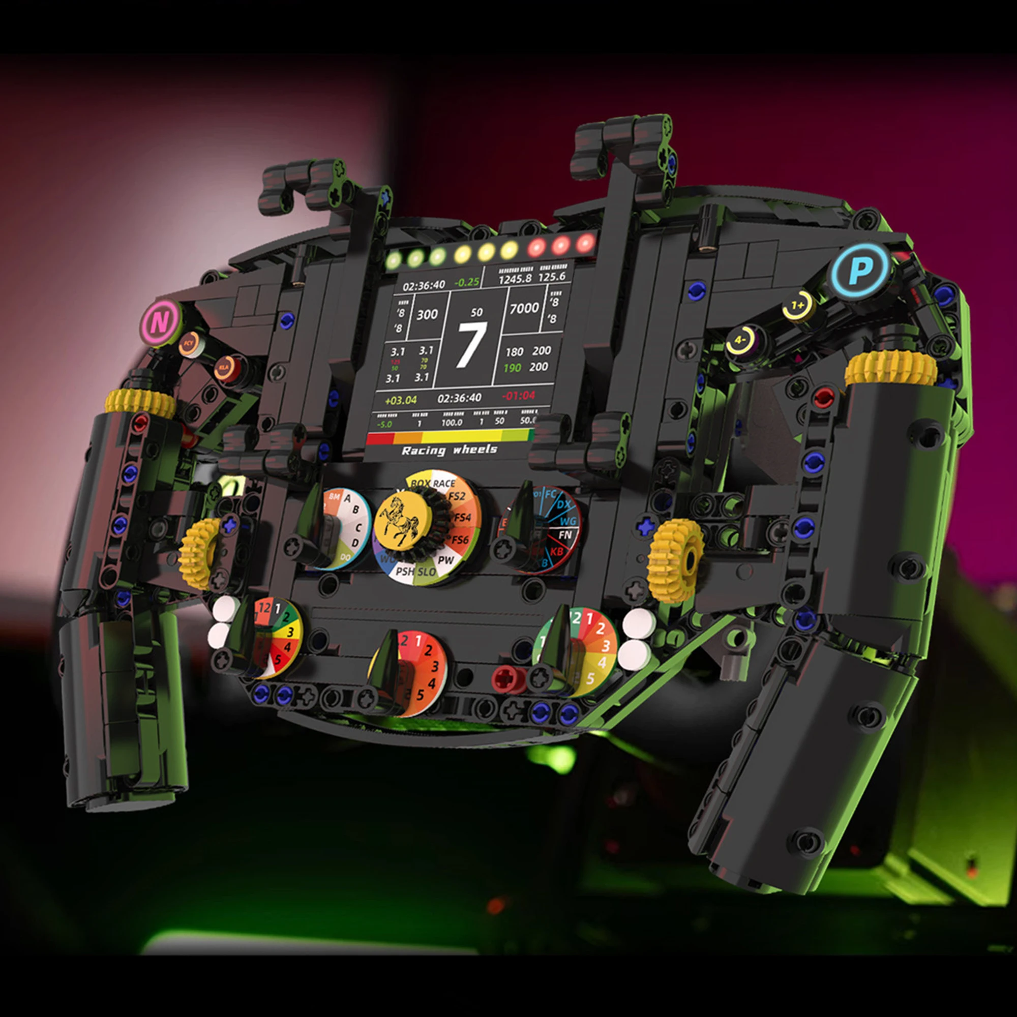 833-piezas-de-bloques-de-construccion-de-volante-de-carreras-f1-modelo-de-controlador-de-volante-tecnico-para-simulacion-de-carreras-ladrillos-de-juego-decoracion-de-escritorio-juguetes-y-regalos