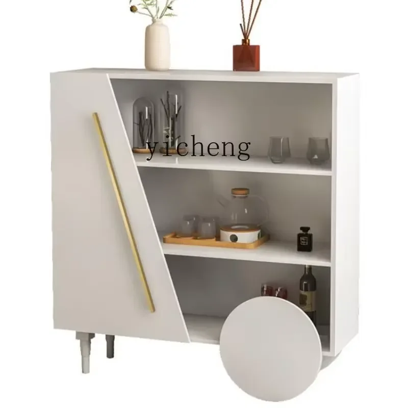 for Multi-Functional Solid Wood Storage Cabinet Cream Style Wall Sideboard Cabinet