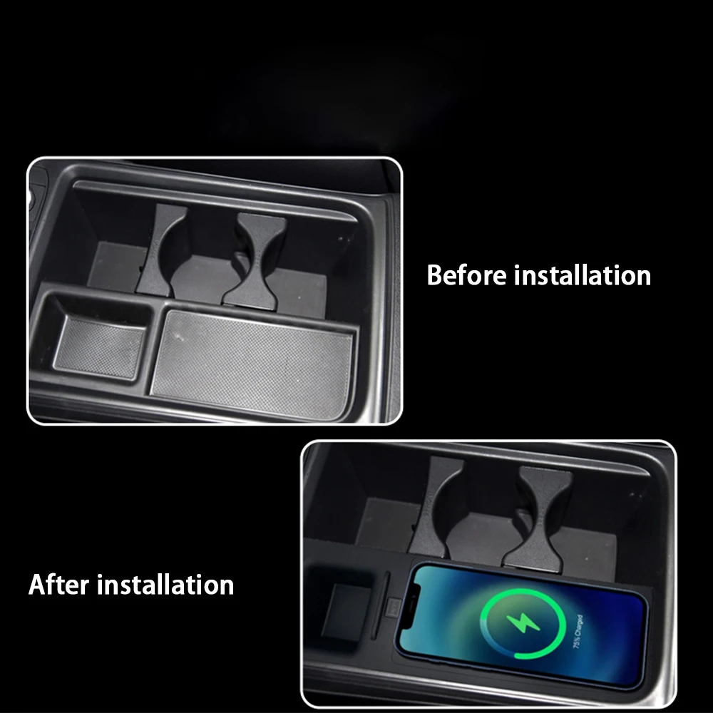 Car Wireless Mobile Phone Charger Center Console Storage QI 18W iPhone fast charge for Honda CR-V CRV CR V 2012–2016