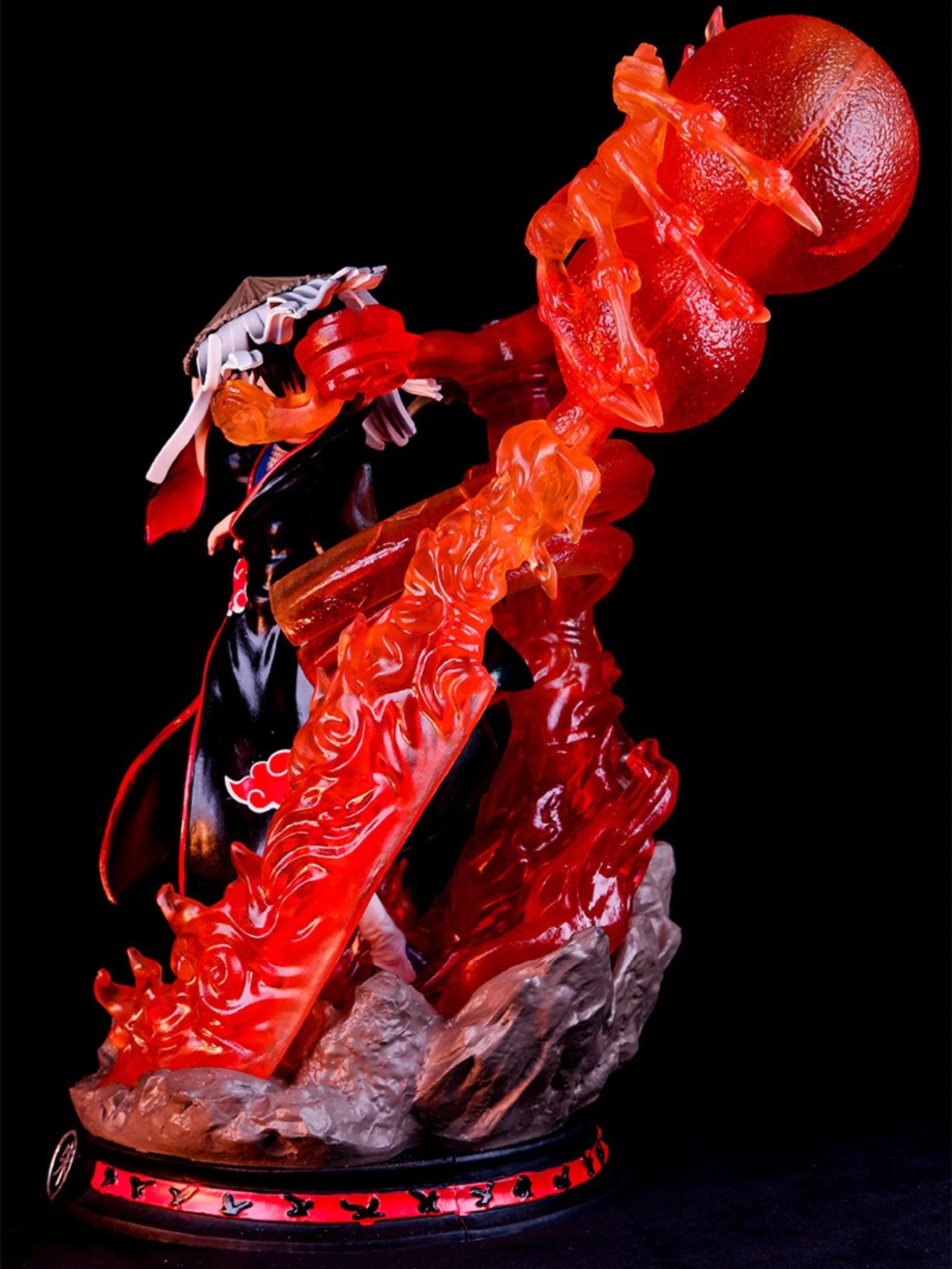 33ซม.NarutoอะนิเมะAkatsukiคอสเพลย์Uchiha Itachiอุปกรณ์ต่อพ่วงรูปปั้นเดสก์ท็อปตกแต่งเครื่องประดับของขวัญวันเกิดของเล่น