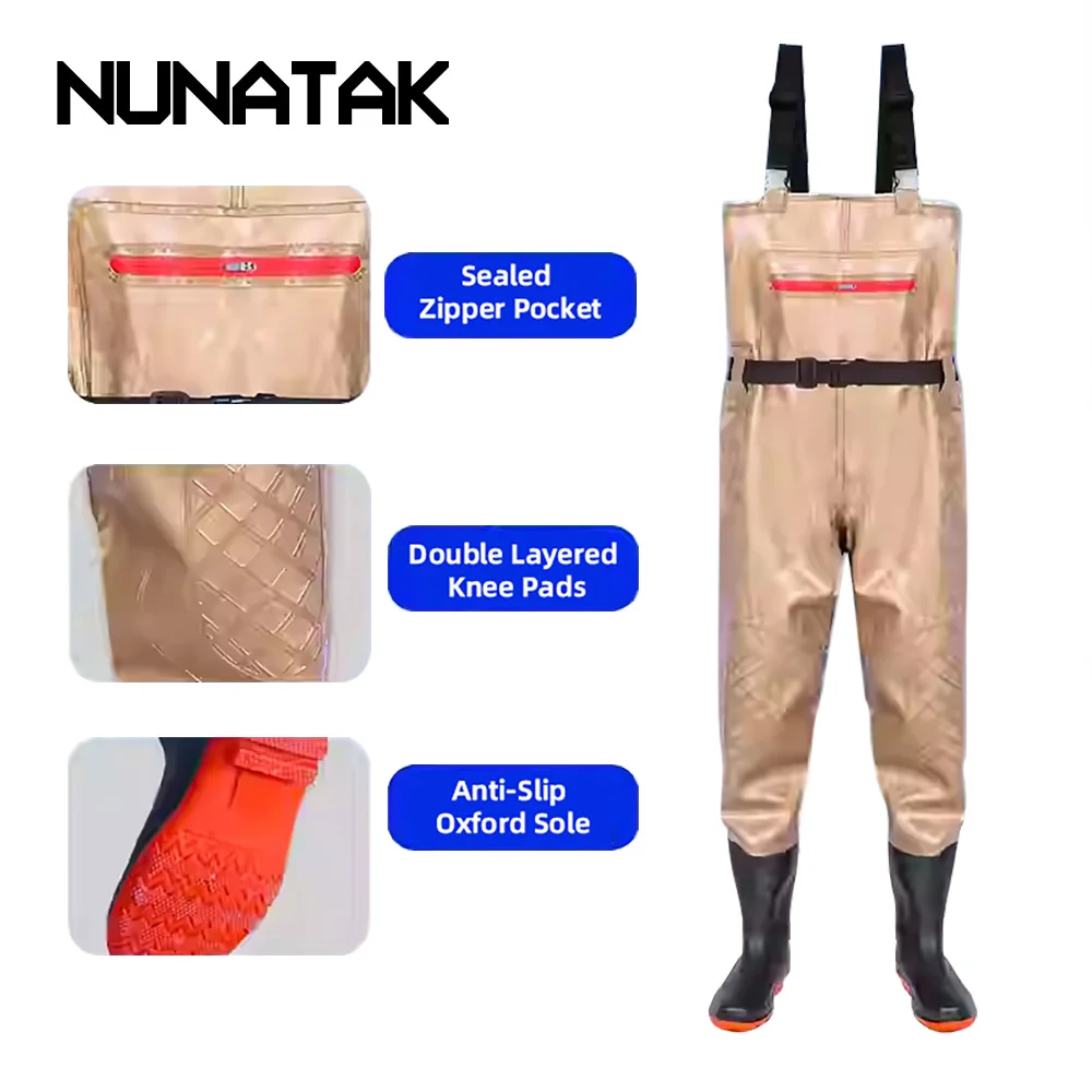 

NUNATAK HOT Fishing Waterproof Pants Waterproof Shoes Warm Thick Clothing Fly Fishing Rock Fishing Durable Hunting Wading Pants