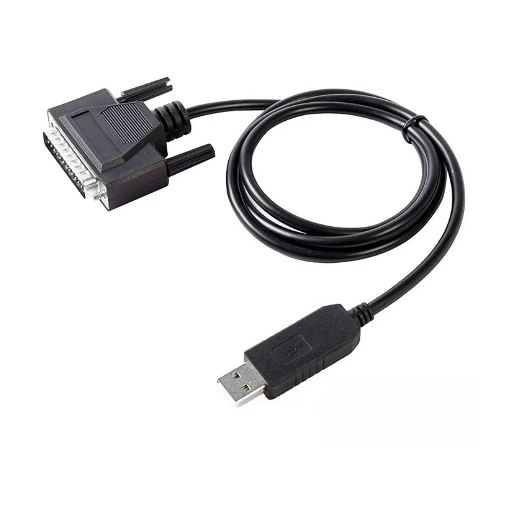 FTDI FT231XS USB RS232 TO DB25 MALE CNC DNC CABLE COMPATIBLE WITH FANUC 6 10 11 12 15 SERIES SOFTWARE FLOW CONTROL CNC-SW-25M