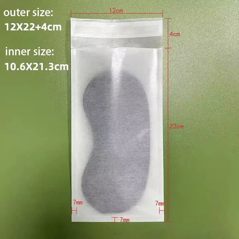 100pcs Glasin Paper Bags Semi-Transparent Self-Adhesive Envelopes For Data Cable Clothing Accessories Eco-Friendly Biodegradable