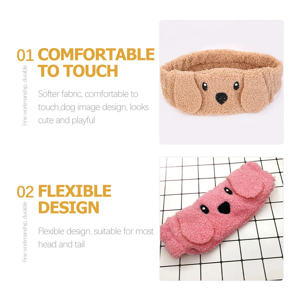 2Pcs Face Washing Headband Elastic Makeup Hairband Adjustable Soft Cloth Headband Eye Mask for Spa Relaxation Daily Use