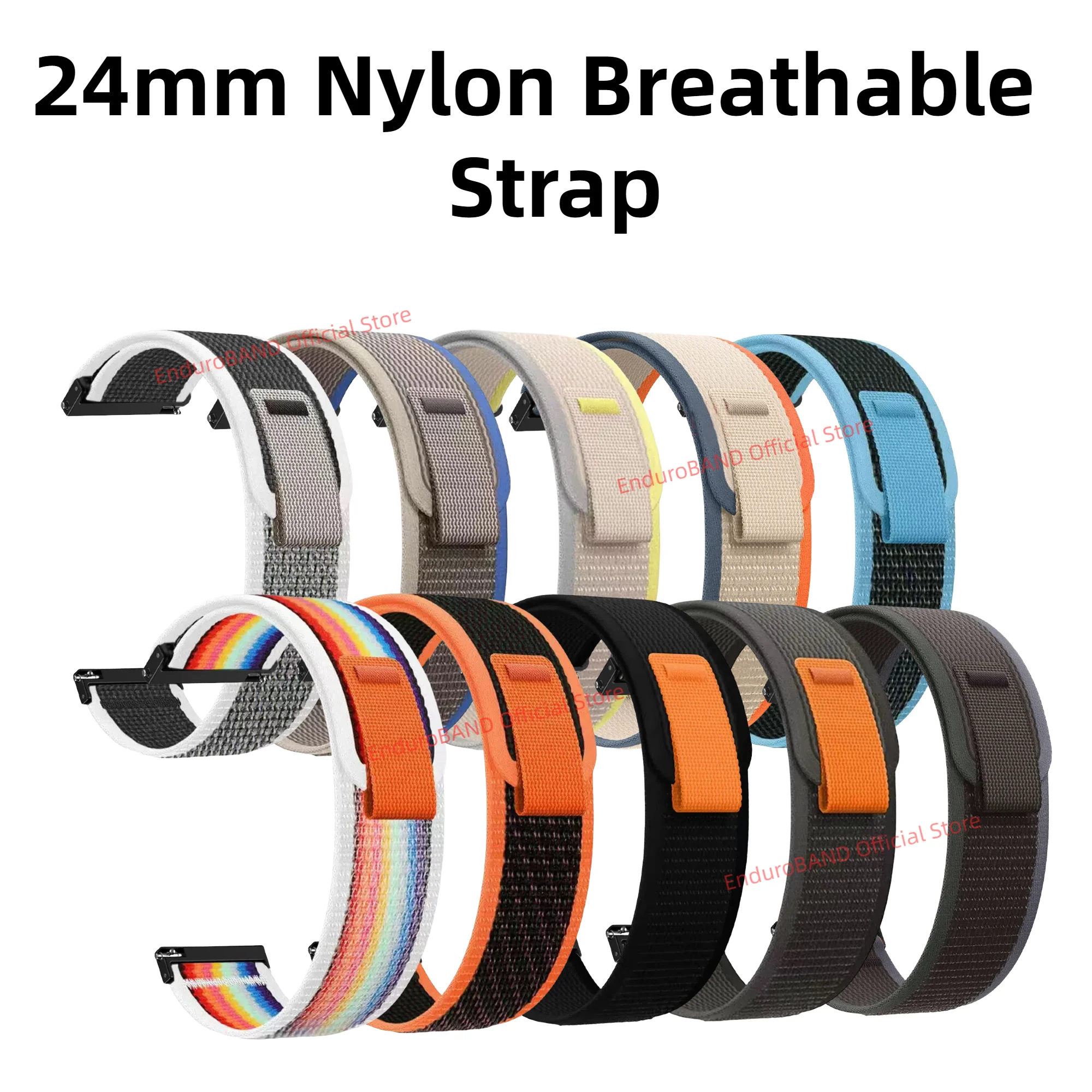 20mm 22mm 24Mm Nylon Strap for HUAWEI Watch GT Smart Watch Versatile Samsung Watch 5 Sporty Replacement Band