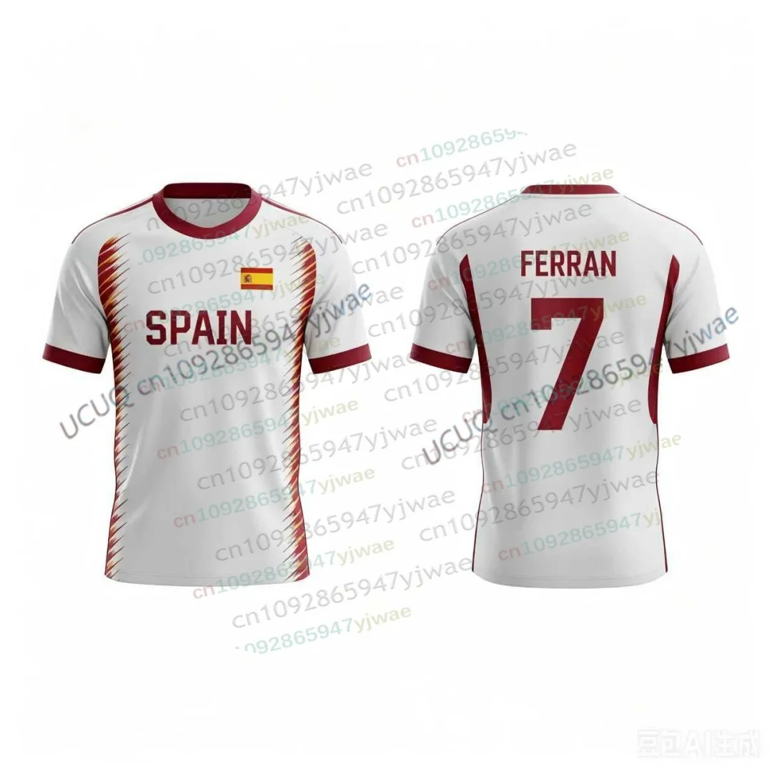 Bestseller Yamal 19 Cucurella 24 Fußball-Fan-Trikot Sommer Schnelltrocknend Sport-T-Shirt Outdoor-Training Damen- und Herrenbekleidung – Detail 7