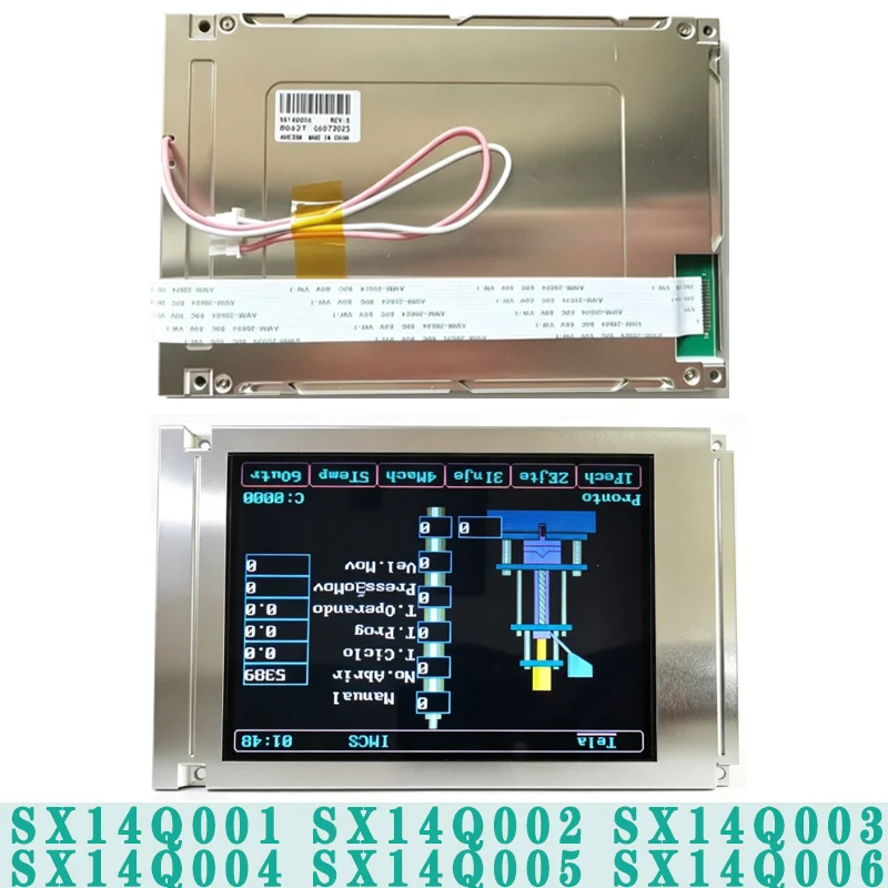 SX14Q001 SX14Q002 SX14Q003 SX14Q004 SX14Q005 SX14Q006 5.7inch LCD Display Panel  For H-itachi Injection Machine HMI Control Scre