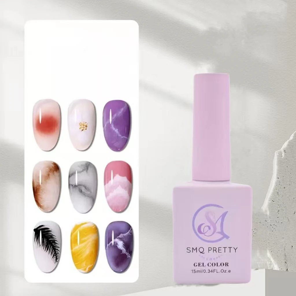 Gel per fioritura delle unghie da 15 ml, gel funzionale con effetto fioritura dei fiori, facile da applicare, adatto per saloni di bellezza domestici